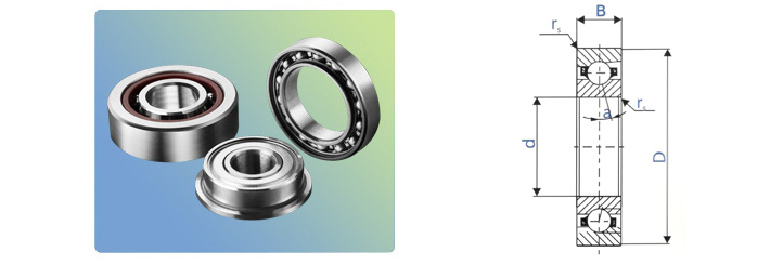 角接觸球軸承(機床主軸軸承普通系列)-> 產品分類> 角接觸球軸承